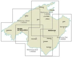 Reise know how Spanje & Portugal|Wegenkaart Mallorca Süd