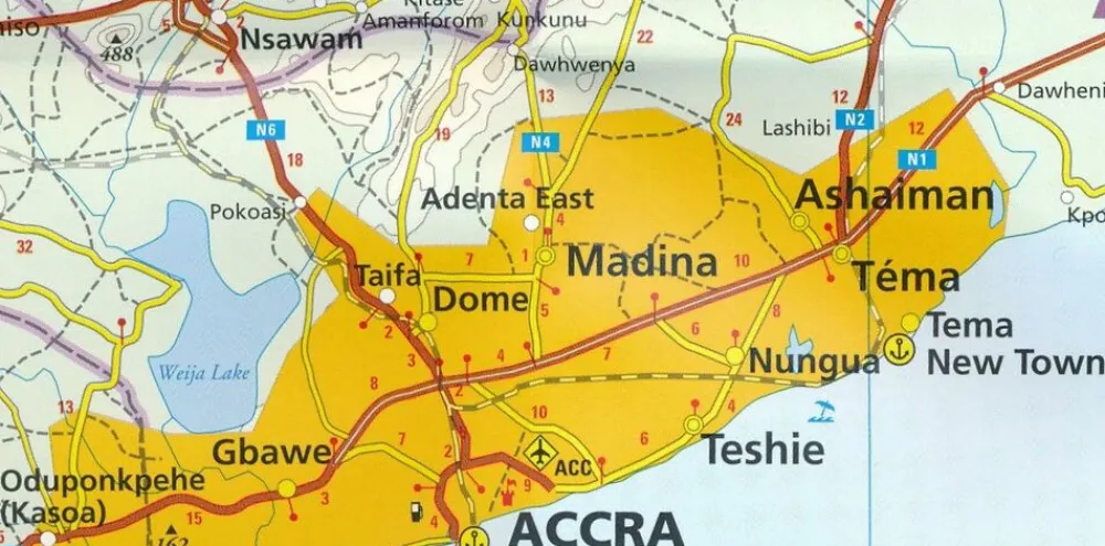 Reise know how Afrika|Wegenkaart Ghana en Togo