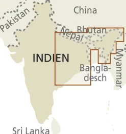 Reise know how Zuid-Azië|Wegenkaart India Noordoost
