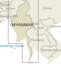 Reise know how Zuidoost-Azië|Wegenkaart Mynmar