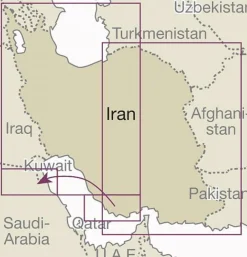 Reise know how Midden-Oosten|Wegenkaart Iran