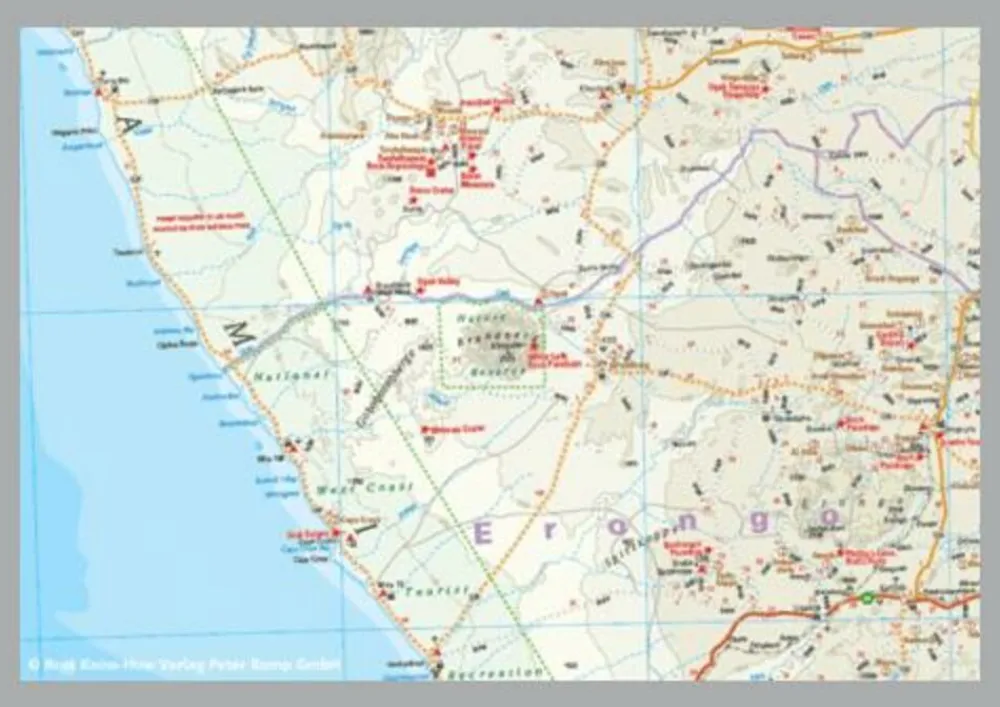 Reise know how Afrika|Wegenkaart Namibië