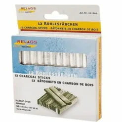 Relags Verwarming|12 Sticks houtskool voor handwarmer