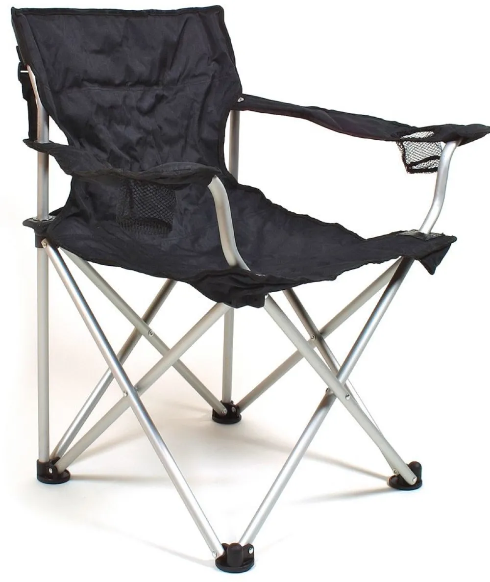 Relags Kampeermeubels|Travelchair Komfort Aluminium Black campingstoel