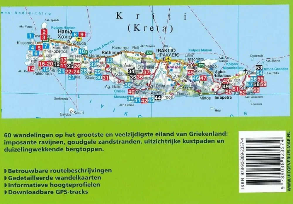 Rother Nederlandstalig Balkan, Griekenland & Cyprus|Wandelgids Kreta