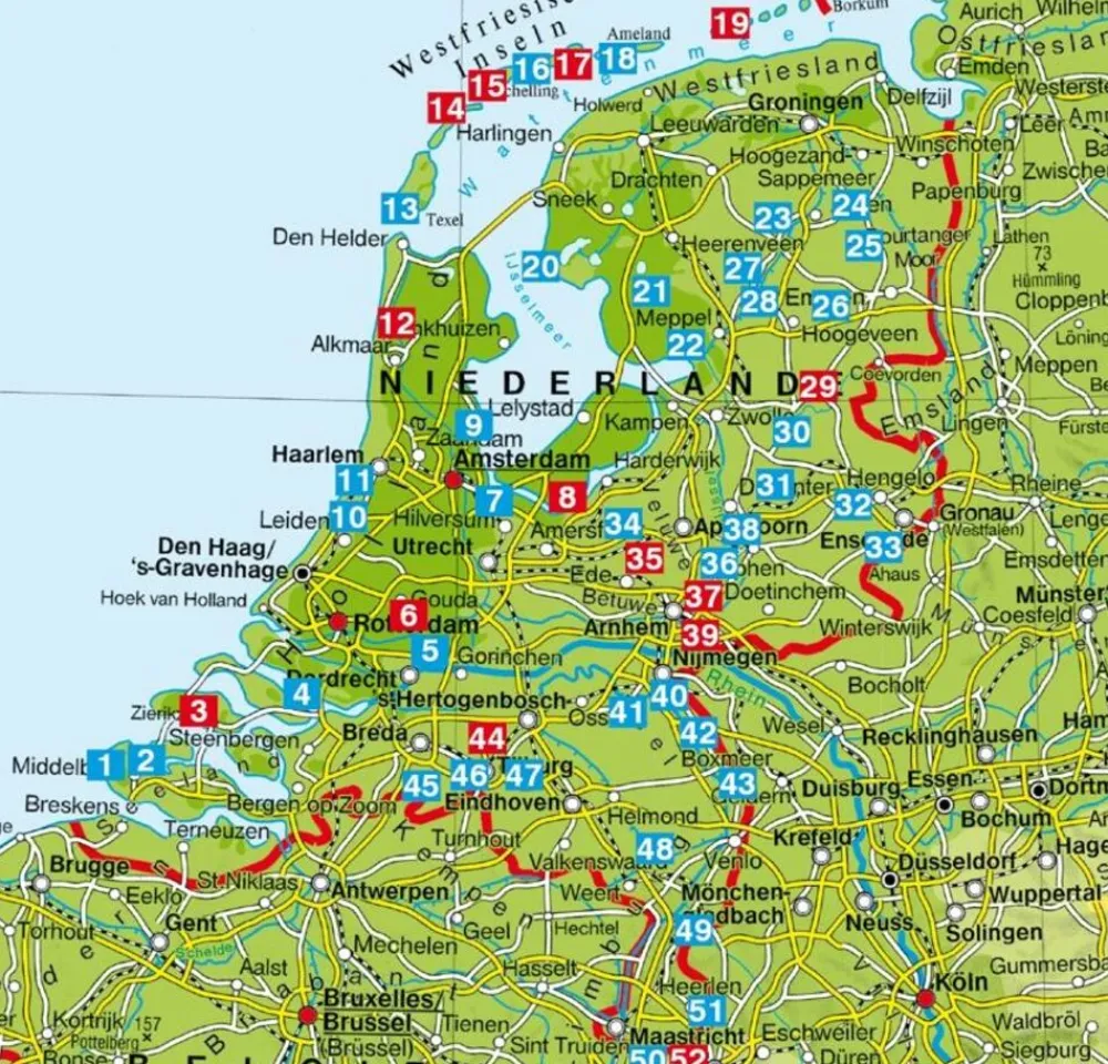 Rother Nederlandstalig Benelux|Wandelgids Nederland