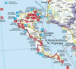 Rother Balkan, Griekenland & Cyprus|Wandelgids Korfu - Korfoe