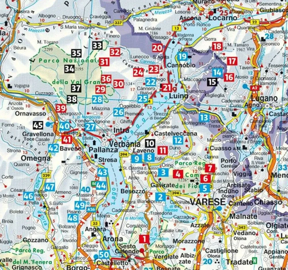 Rother Italië & Malta|Wandelgids Lago Maggiore