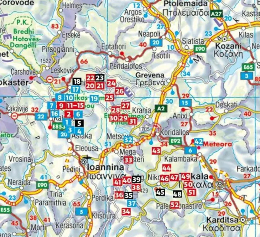 Rother Balkan, Griekenland & Cyprus|Wandelgids Pindosgebirge - Pindusgebergte