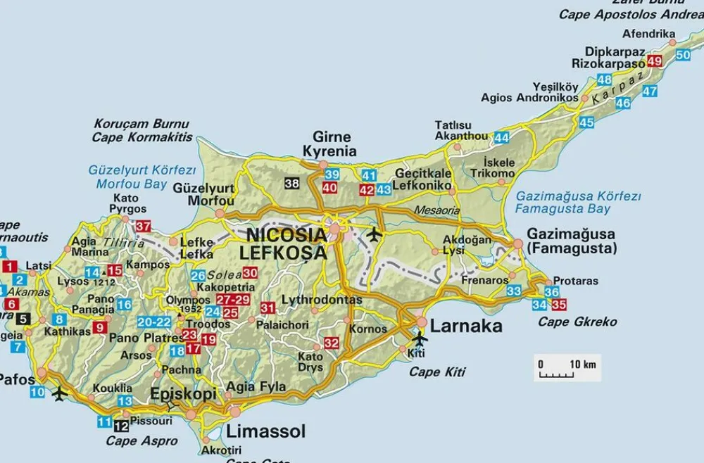 Rother Balkan, Griekenland & Cyprus|Wandelgids Zypern - Cyprus Zuid en Noord