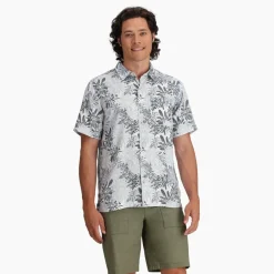 Heren Royal Robbins Overhemden|Comino leaf S/S