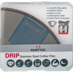 Rubytec Koffie & Toebehoren|Drip Stainless Steel Coffee Filter koffiefilter