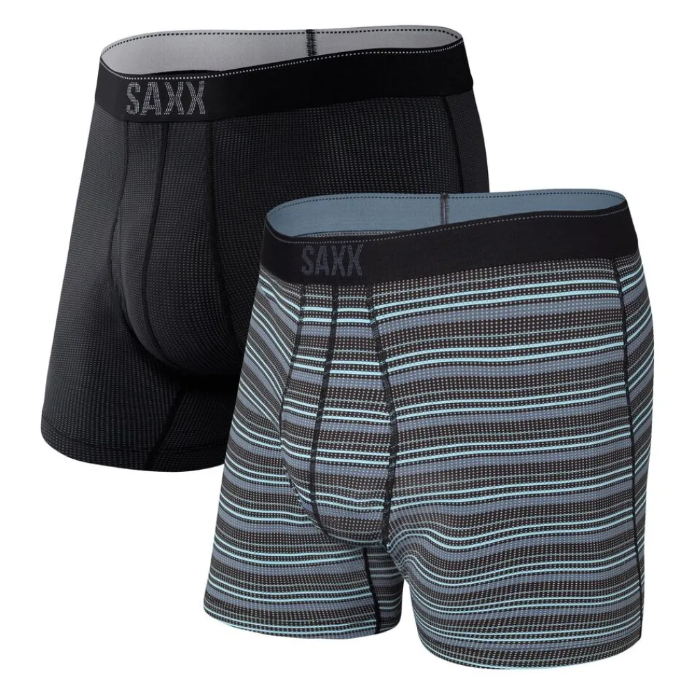 Heren saxx Ondergoed Heren|Quest Boxer Brief Fly 2PK
