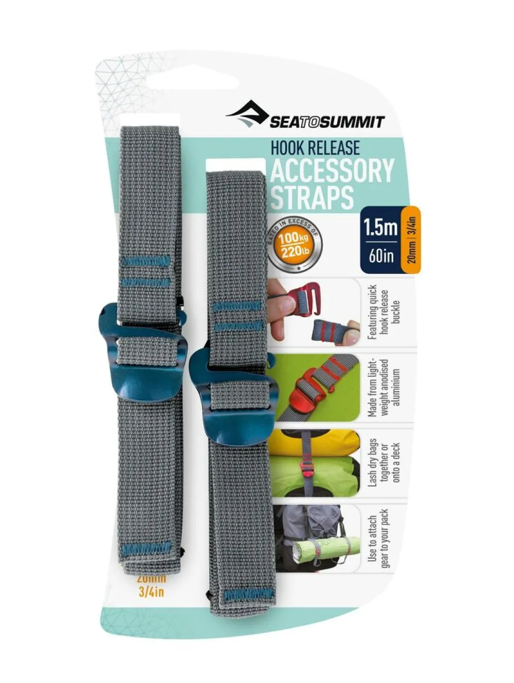 Sea To Summit Bevestiging|Bevestiging|Spandband met Haakgesp 20mm