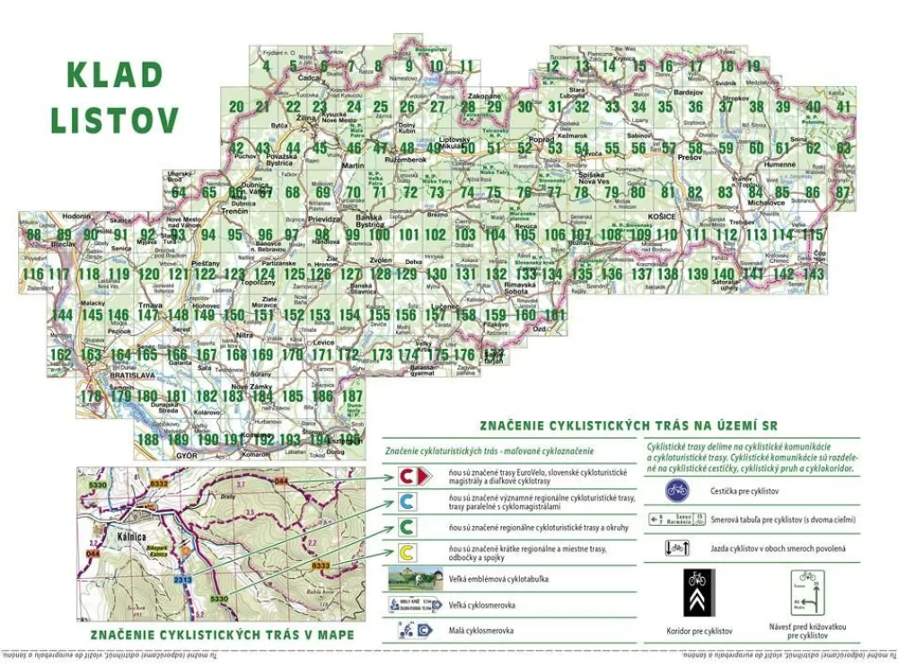Shocart Maps Oost-Europa|Fietsatlas Slowakije - Cyckloatlas Slovensko
