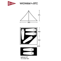 spatz Tenten|Wigwam 4 BTC brown sand