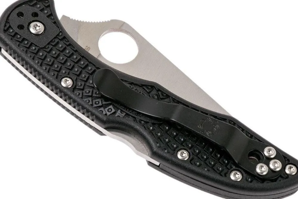 Spyderco Messen|Delica 4 lightweight black VG-10 PE