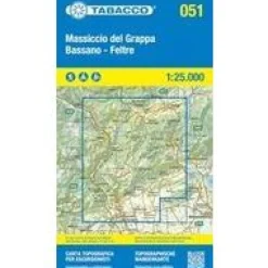 Tabacco Italië & Malta|Massiccio Del Grappa 051 Bassano - Feltre