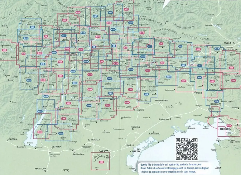 Tabacco Italië & Malta|Topografische wandelkaart 070 Il Montello Colli Asolani