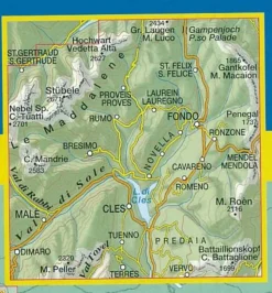 Tabacco Italië & Malta|Topografische wandelkaart 064 Val di Non 1:25.000