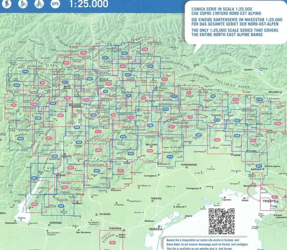 Tabacco Italië & Malta|Topografische wandelkaart 064 Val di Non 1:25.000