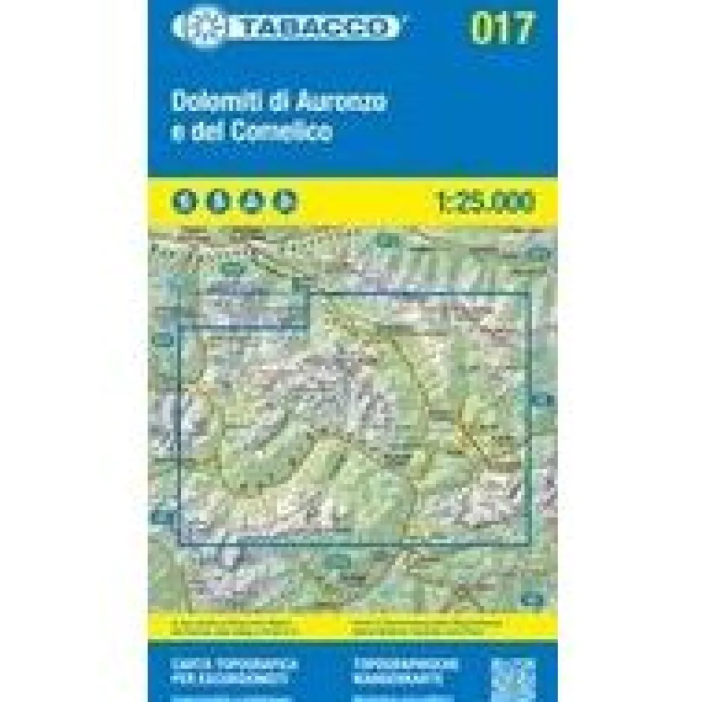 Tabacco Italië & Malta|Wandelkaart 017 Dolomiti di Auronzo