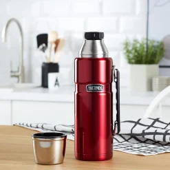 Thermos Flessen & Waterzakken|fles King 1.2 liter red