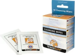 Travelsafe Onderweg|Anti-bacteriële Cleansing Wipes 10 stuks
