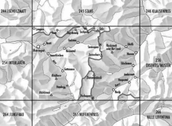 undesamt - Swisstopo Zwitserland|Topografische kaart 255 Sustenpas