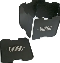 Vargo Kookaccessoires|Aluminium Windscherm Zwart