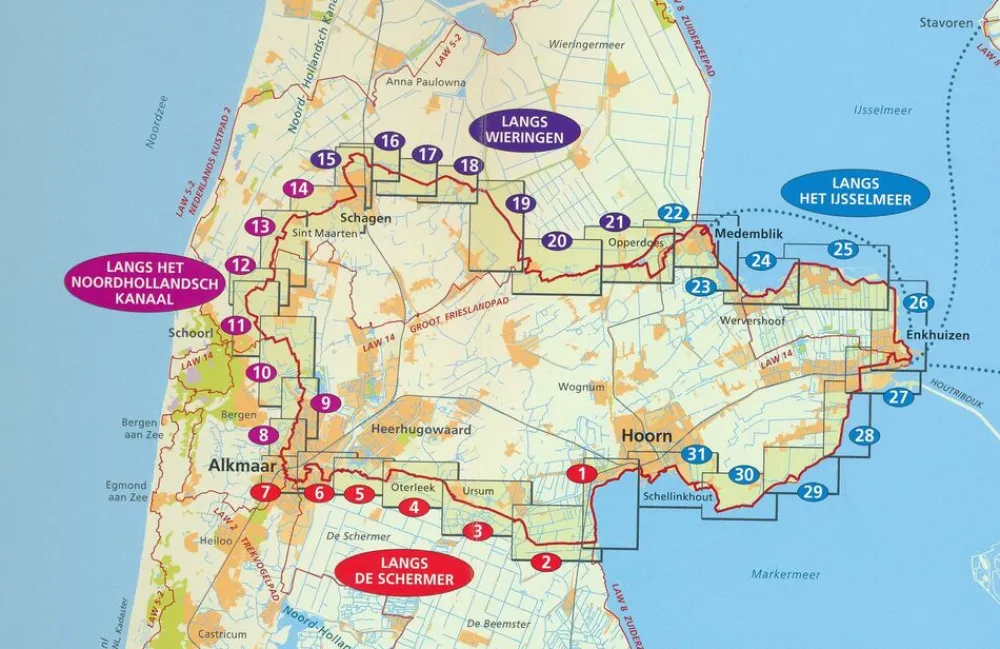 Wandelplatform LAW Benelux|Wandelgids Streekpad Westfriese Omringdijk